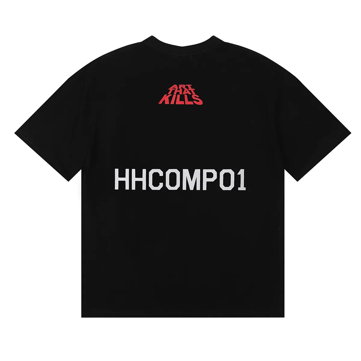 No. 6055, Meichao Gallery Dept ATK GRAFFITI art graffiti printing high quality double yarn pure cotton casual short-sleeved T-shirt batch 104 Color: black, white; Size: S M L XL